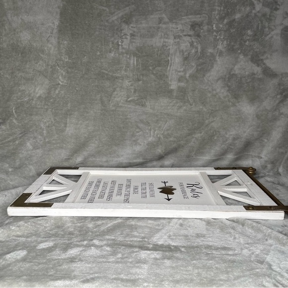 Cracker Barrel Marriage Rules Distressed Barn Door  Wall Decor - Picture 6 of 10